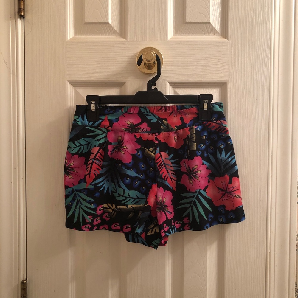 Charlotte Russe Multicolored Floral Shorts